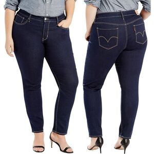 Levi’s 311 Shaping Skinny Jeans Plus Size 24W Mid Rise Stretch Deni